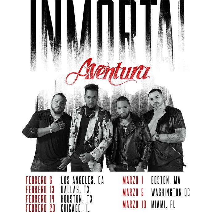 The Kings of Bachata AVENTURA Announce First U.S. Tour in 10 Years