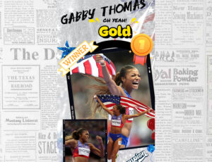 Gabby Thomas Wins Gold in 200-meter race