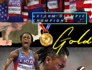 Team USA Wins Gold at 4X100M OLYMPIC Race